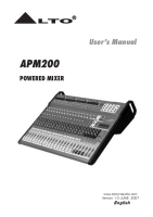 Alto APM-200 - Owners Manual 